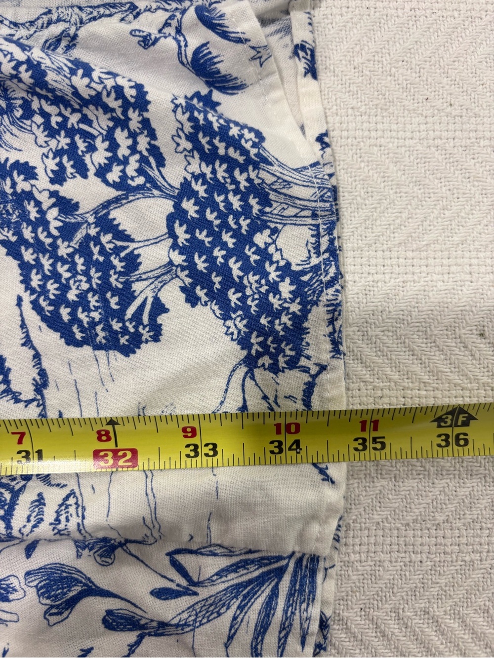 Nicole Miller White Mini Dress with Blue Botanical Toile - Picture 10 of 12